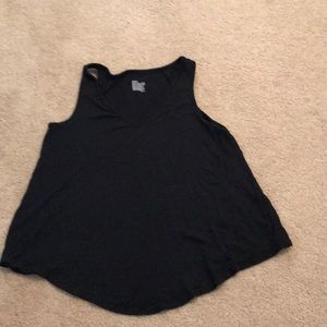 Black V-Neck Tank Top